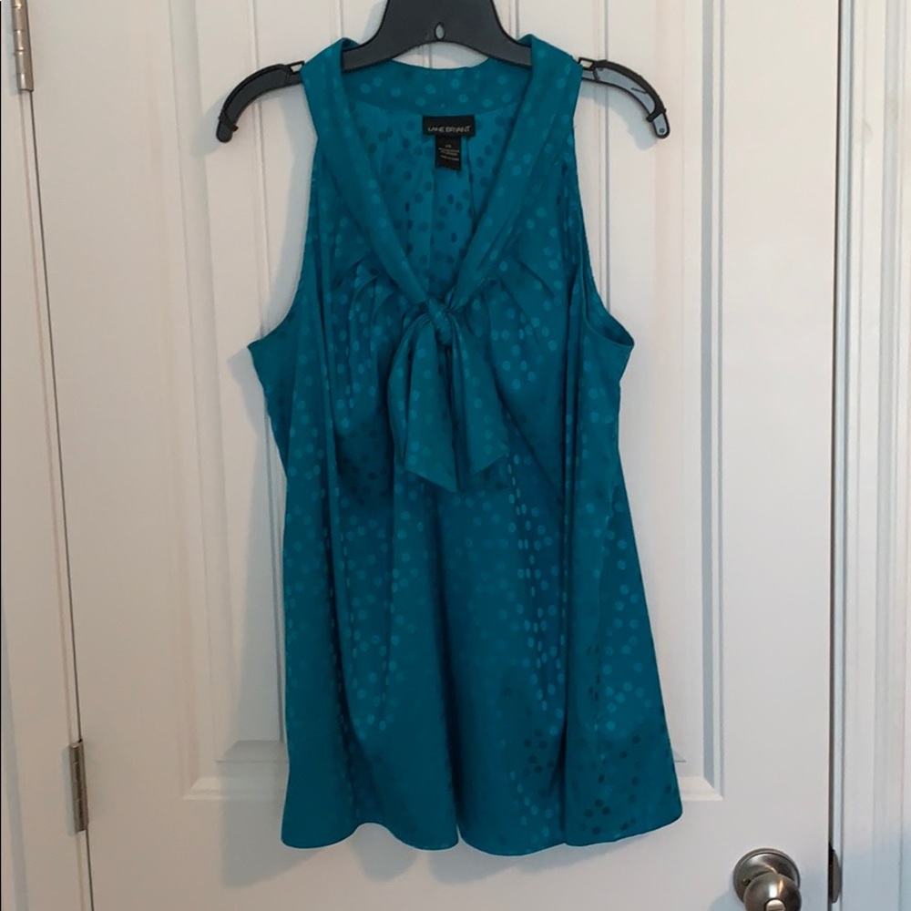 Teal Sleeveless Blouse
